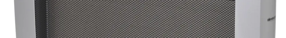 Keramikheizstrahler MAXIMO 1500, 1.5kW 230V 23…50m³ 66×55×23cm schwarz/silber 