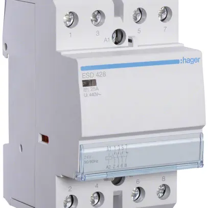 Contattore AMD Hager 24VAC 3 chiusura 1 apertura 25A 2UM 