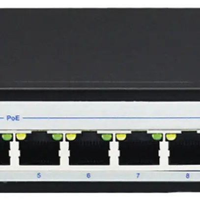 Switch VALUE PoE+ Gigabit Ethernet 8 porte + 2 porte Uplink (GbE) 