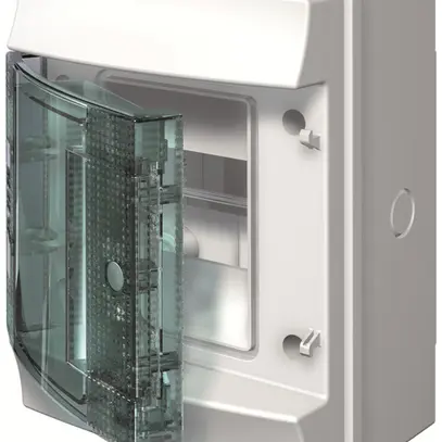 Distributore AP ABB M65W104TN1, 1 fila, 4UM, 202×152×117mm, IP65, grigio 