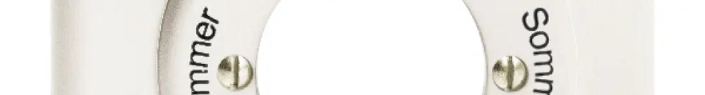 Kit front.Sommer-Winter-Sommer -Winter pour interr.rot.à clé blanc 