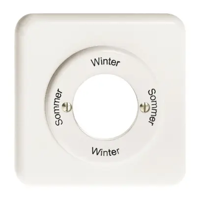 Kit front.Sommer-Winter-Sommer -Winter pour interr.rot.à clé blanc 