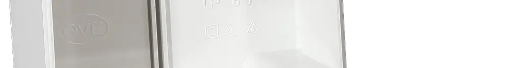 Boîte de dériv. PPO 105×105×65mm vide grc IP65 