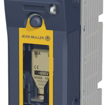 Valvola sezionatore HPC Jean Müller KETO, 1P grd. 00 M8/2×M5 Ie 160 A 
