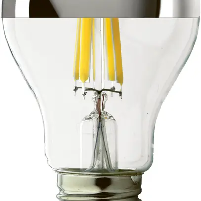 Lampe LCC 7W, 650lm, 2700K, clair avec ampoule miroir, E27, A60 
