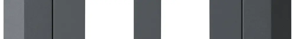 Kit frontal ENC HMS kallysto.line pour 2 modules anthracite 