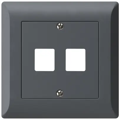 Kit frontal ENC HMS kallysto.line pour 2 modules anthracite 