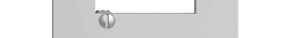 Placca frontale 2×RJ45 grigio chiaro, EDIZIOdue R&M swissline 
