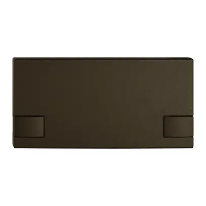 Poussoir 1/2 EDIZIO.liv KNX et UNI a.SNAPFIX® sans LED commande à 2 touches br 