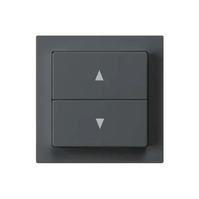 Kit frontale kallysto 60×60 antracite per interruttore/tasto per tapp.doppio 