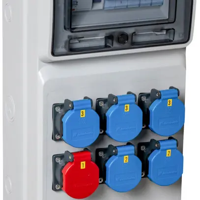 Stromverteiler DEM DB33736 40A 3×LS 1×FI 2×T23 1×T25 2×16A 