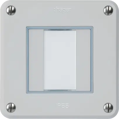 Poussoir ENC robusto A KNX 2× s/e-link gris clair 