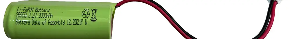 Accu DOTLUX EXIT ions de lithium 3.2V 1500Wh câble et fiche 