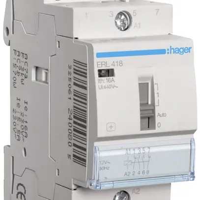 Contacteur AMD Hager 12VAC 2 fermeur 2 ouvreur 16A 2UM 