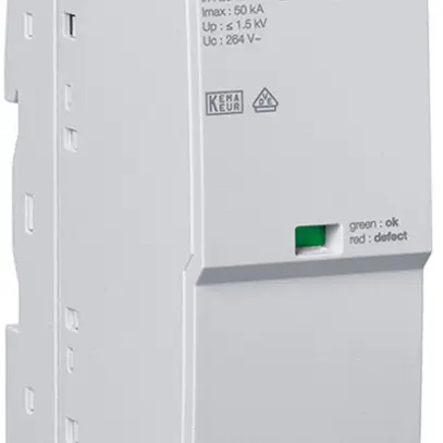 Déflecteur combiné Hager SPD TN TN-C TN-C-S TN-S 1L 240V 25kA 1.5kV 2UM 