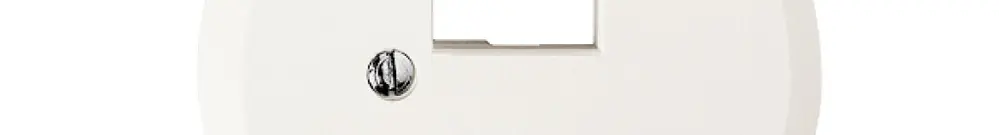 Disco frontale 43mm per 1×RJ45 bianco FH R&M swissline 