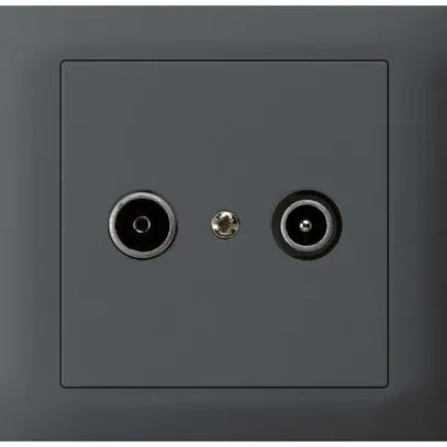 Presa di passaggio INS kallysto TV-R 14dB antracite 