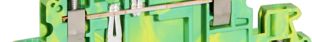 Morsetto a 3 piani per cond.PE CLIPLINE 0.14…4mm² verde/giallo 