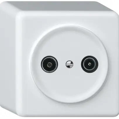 Prise antenne AP TV-R origin prise de passage 18.5dB 1.7dB blanc 