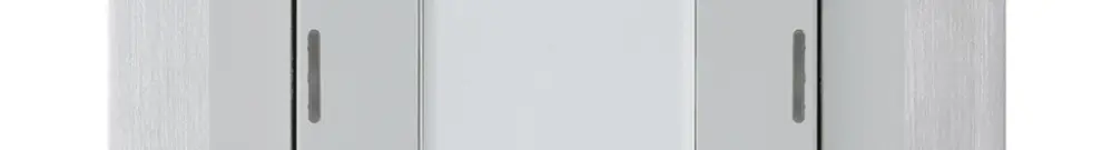 UP-Taster kallysto B KNX 2× RGB LED s/e-link hellgrau 