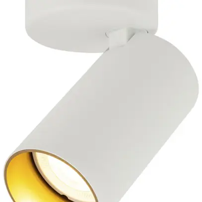 Plafoniera/applique SLV KAMI GU10 1×0…10W 114×70mm bianco/oro 
