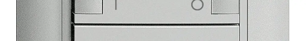 Poussoir ENC ZEP 2c/2t ON-OFF station centrale EDIZIOdue silver 