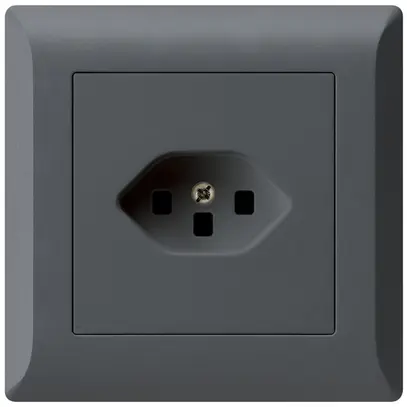Prise ENC kallysto.line T23 anthracite avec bornes enfichables 