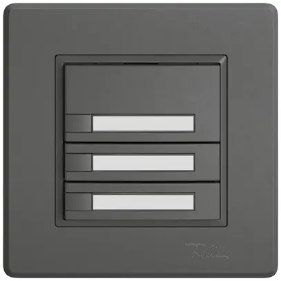 Pulsante KNX RGB INC EDIZIO.liv SNAPFIX® sensore temp.s.LED targ.3× com.1T grs 