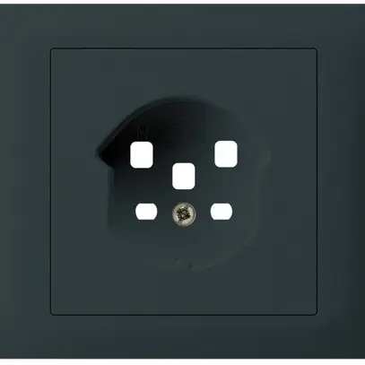 Kit frontale INS kallysto per presa INS G3 1×T25 telaio avvitabile nero 