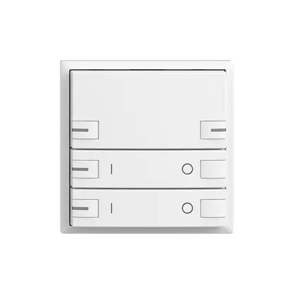 Plaque frontale EDIZIOdue zepAIR ON/OFF 2C sans marquage avec LED blanc 