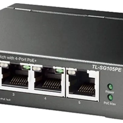 Switch TP-Link TL-SG105PE 5×RJ45 GbE 4×PoE 