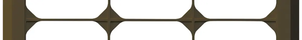 Telaio di copertura INC kallysto.line 2×3 marrone orizzontale 152×212mm 