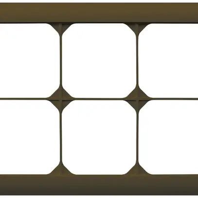 Cadre de recouvrement ENC kallysto.line 2×3 brun horizontal 152×212mm 