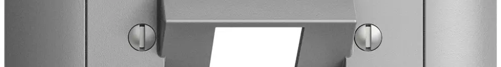Kit frontale EDIZIOdue silver 88×88mm 1×RJ45 