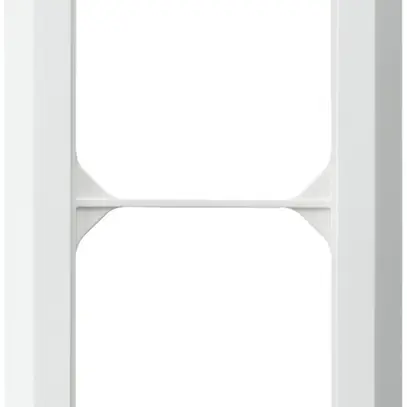 Telaio di copertura INC kallysto.line 2×1 bianco 92×152mm 