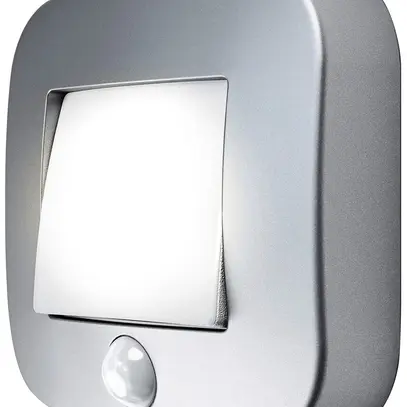 Luce notturna LED LDV NIGHTLUX HALL 14lm rilevatore di movimento argento 
