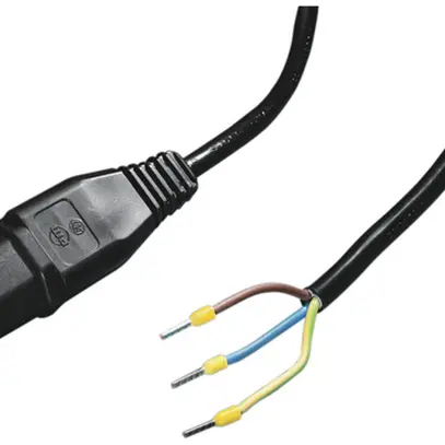 Câble de raccordement Rittal SM 6450.060 embouts/C13 3P PVC noir 1.5m 
