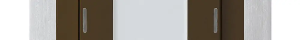 UP-Taster kallysto B KNX 6× RGB LED s/e-link braun 