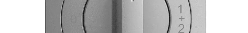 Kit frontal EDIZIOdue 0-1-1+2-2 60×60mm silver pour interrupteur rotatif 