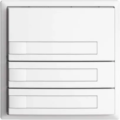 Poussoir KNX RGB EDUE, 250mW, s.LED, a.insert papier, 3×poussoir, 1×touche, bc 