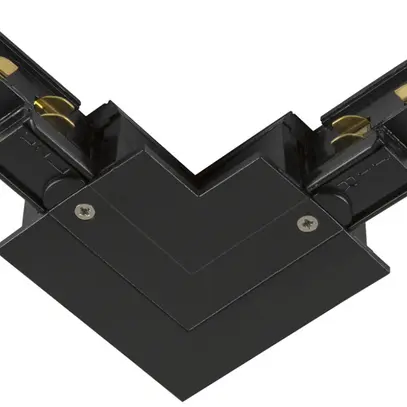 Raccord en L SLV S-TRACK DALI 5 pôles mise à la terre droite noir 