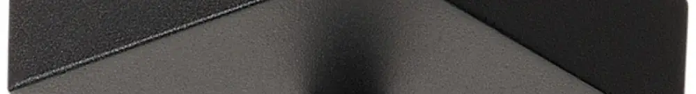Rosone da soffitto GLENOS, 85×85×27mm con scarico di trazione nero opaco 