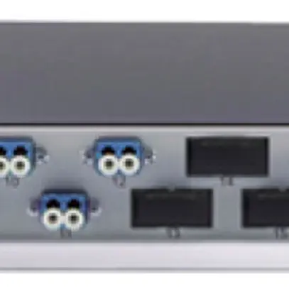 Breakoutbox 19" Dätwyler OV-SO 12×LCD/PC bleu OS2 décalé 1UH gris 