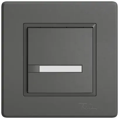 Pulsante KNX RGB INC EDIZIO.liv SNAPFIX® sensore temp.s.LED targ.1× com.1T grs 