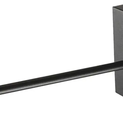 Supporto a parete SLV FITU CRANE BASE acciaio 225×100×100mm nero 