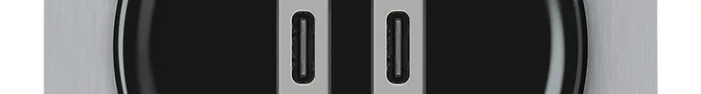 Presa di carica USB INC origin 2×USB-C 3000mA 5V nero 