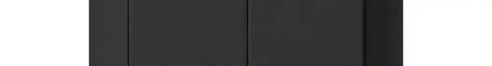 Kit frontal kallysto 60×60 noir pour interr.a.bouton double 