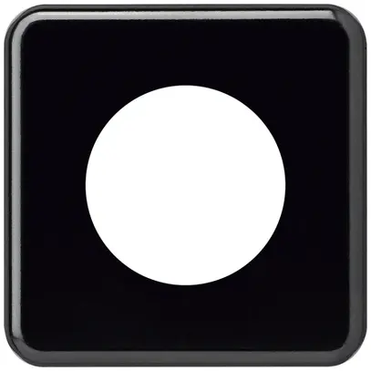 Placca di copertura basico II Ø58mm nero 