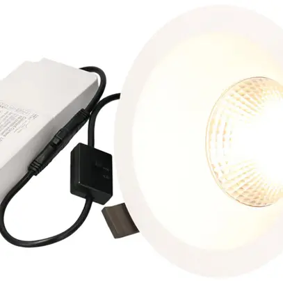 EB-LED-Spot maxLUCE ATMO 150 18W 1860lm 3000…4000K IP44 1-10V DALI2 Ø150mm weiss 