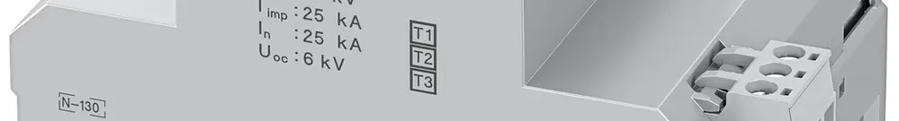 Parafoudre et parasurtenseur combinés PX FLT-MB-T1-264/25-3+0-UT-R 